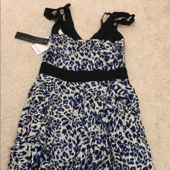 NWT Blue Cheetah Print Dress Size XS WYLDR - Picture 3 of 3